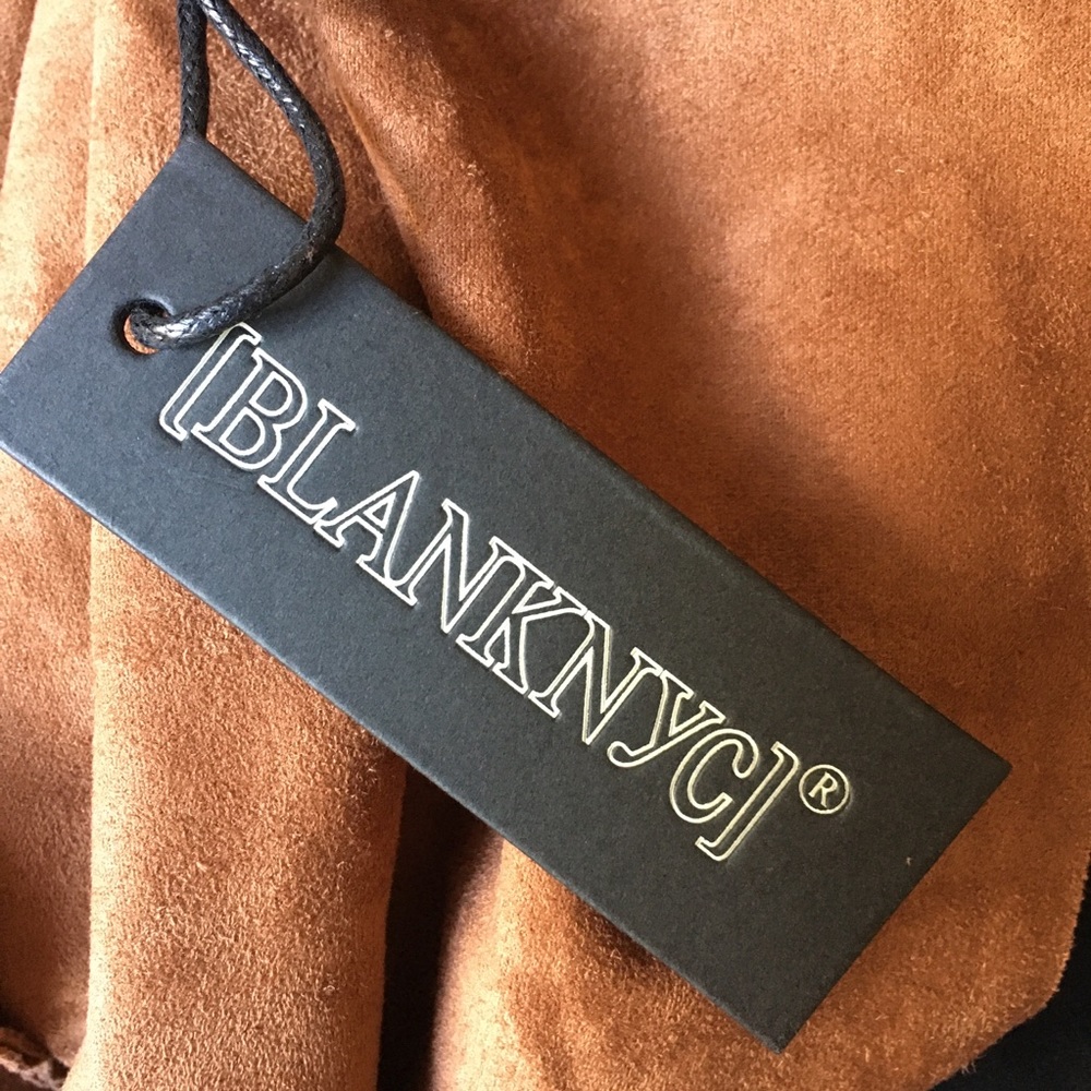 Blank NYC Coco Faux Suede Belted Trench Coat Small - Picture 9 of 14